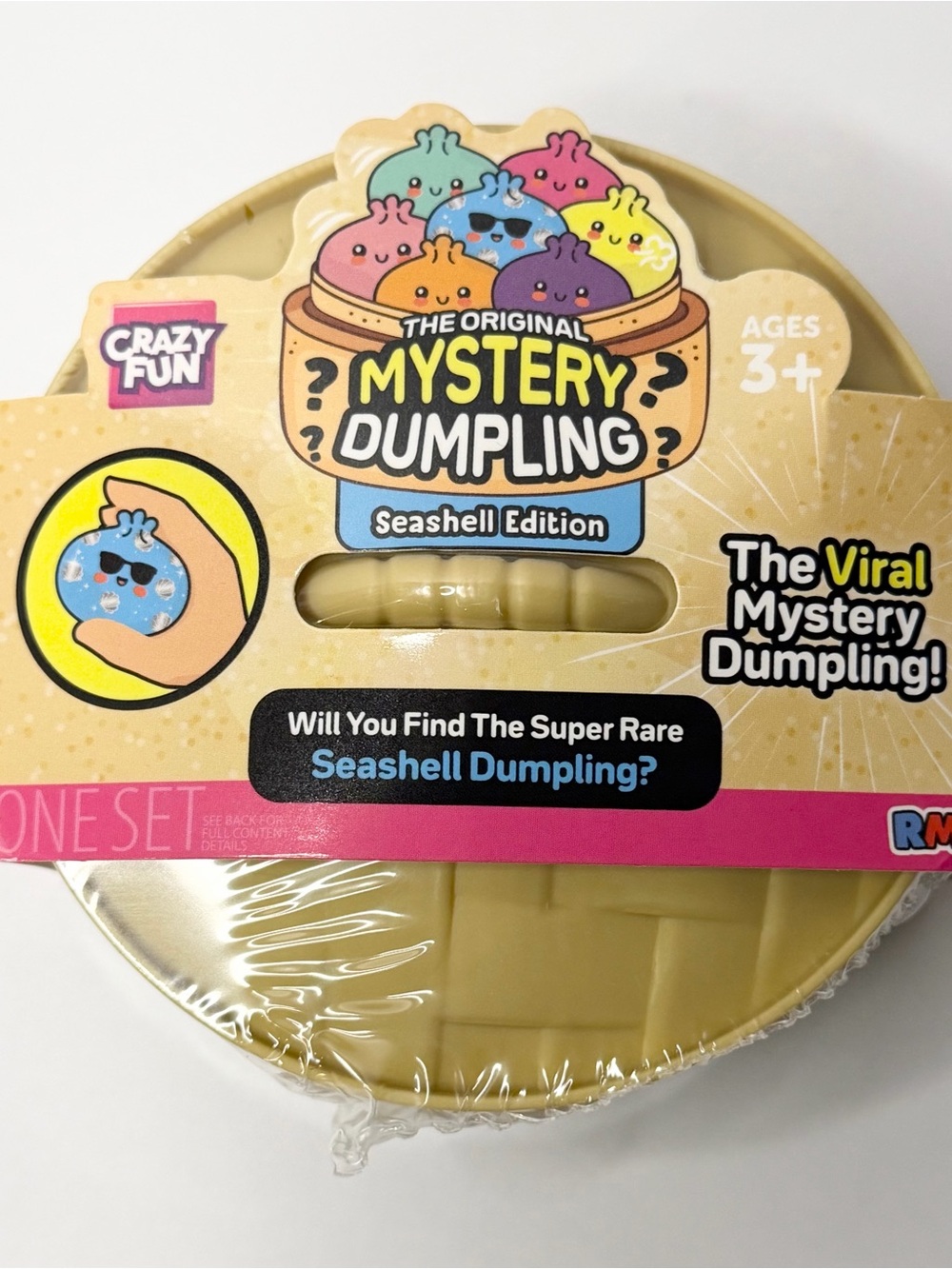 DUMPLING Squishy Bun Viral SEASHELL EDITION Sealed TIKTOK CRAZY FUN AUTHENTIC